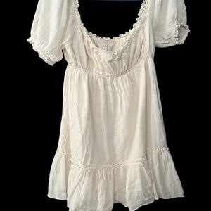 Aritzia Sunday Best Puff Sleeve Babydoll Mini Dress